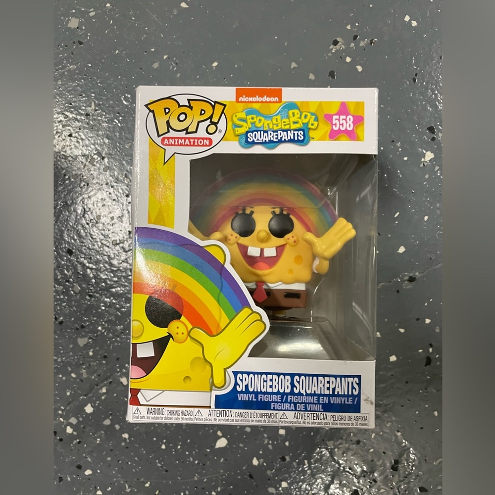 SpongeBob Squarepants Rainbow Funko Pop #558 NEW - Picture 2 of 8